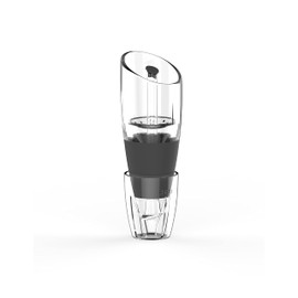 TRUE Aereo Wine Aerating Pourers, Clear