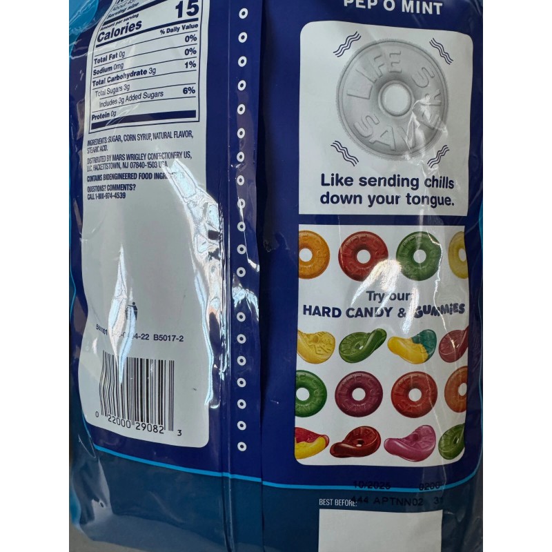 Life Savers Pep-O-Mint Breath Mint Bulk Hard Candy Bag 53.95