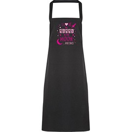 Hippowarehouse I Love My Mummy to the Moon and Back (Pink) Apron kitchen cooking painting DIY onesize adult