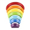 Coogam Wooden Rainbow Stacker Nesting Puzzle Blocks - Tunnel Stacking