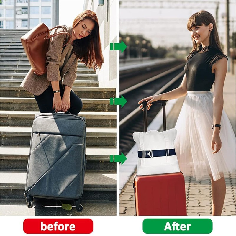 TOEECY Suitcase Strap, High Elasticity with Metal Buckle, Simple and