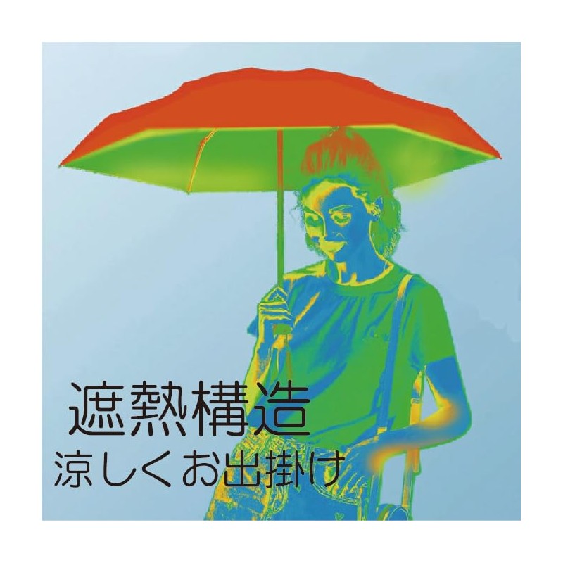 Rainy and Sunshine Folding Umbrella, Pastel Colors, Includes an Omakori