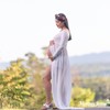 Mommy Jennie Maternity Dress Off Shoulder Long Sleeve Split Front