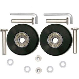 ORO 1 Pair Luggage Wheels Replacement 43mm Case Wheels with 8mm(0.31") Bearings Wheels for Suitcase and Inline Outdoor Skate and Caster Board (4318mm)