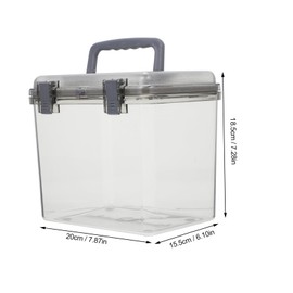 Hemobllo Portable Sundry Organizer for Camera Lens Small Dehumidifying Storage Box with Handle Durable Design for Household Use Versatile Lens Protection and Organization