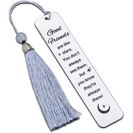 BFF Best Friend Gifts Bookmarks for Women Men Good Friends are Like Stars Bookmark for Bestie Friendship Gifts Bookmarker for Women Girls Best Friends Christmas Birthday Gift