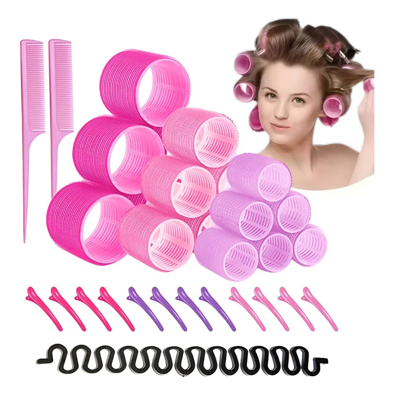 Juego De 33 Ruleros Para Cabello,moldeado Sin Dao