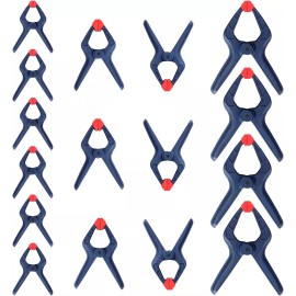 Workpro 16Piece Spring Clamp Set Nylon Spring Clamp Set 4PC 6-1/2" 6PC 4-1/2" 6PC 3-3/8"