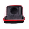 DURAGADGET Protective Shock-Absorbing Case (Black & Red) with Suede Lining