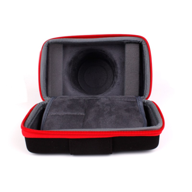 DURAGADGET Protective Shock-Absorbing Case (Black & Red) with Suede Lining