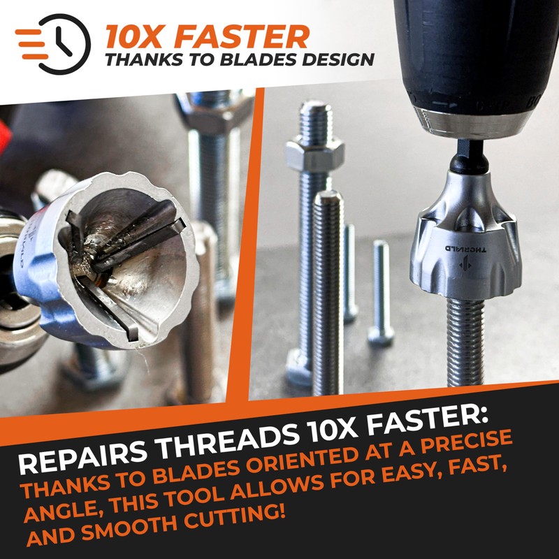 THORVALD 2X Deburring External Chamfer Tool with Tungsten Carbide Blade