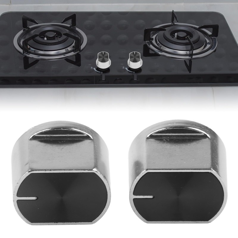 Replacement Rotary Knob, 2 Pieces Universal Kitchen Gas Stove Parts