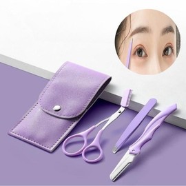 [Lungs_62] Eyebrow Grooming, Eyebrow Razor, Trimming 3-Piece Set (46369328) - Pink/FREE / [룽스_62]눈썹정리 눈썹칼 트리밍 3종 정리세트 구성 세트 (46369328) - 핑크／FREE