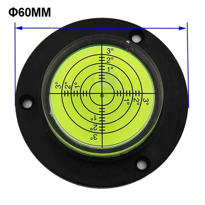 Round Bubble Level Tool – Circular Spirit Level Gauge with
