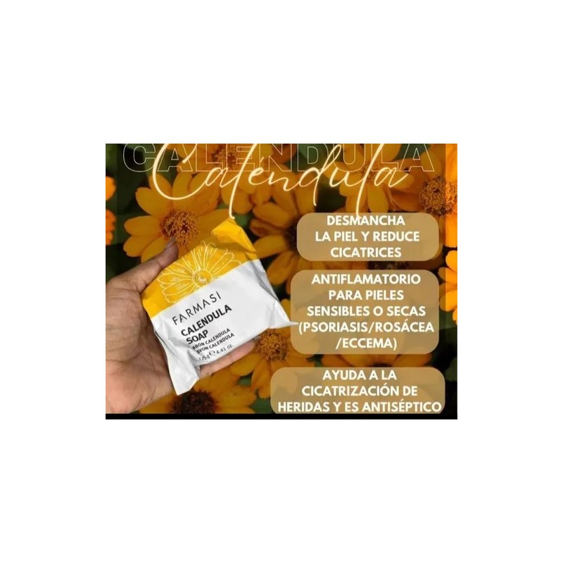 Kit De Desodorante Y Jabón Caléndula Aclara La Piel Farmasi