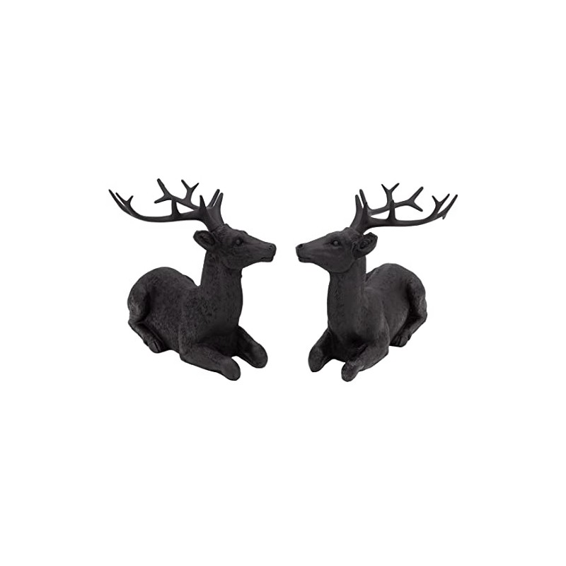 B2S BACK2SEASON Reindeer Pair Nilan Black Lying Elegant Christmas Decoration