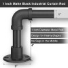 NiceCho 16" to 28" Long Window Curtain Rod Sturdy hanger