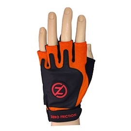 Zero Friction Men's Fitness Gloves with Strap, One Size, Orange