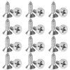 WKRTDY Pack of 100 universal screws, self-drilling screws with cross-shaped