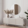 Arcus Home Round Mirror 24 Inch Beveled Frameless Circle Mirror,