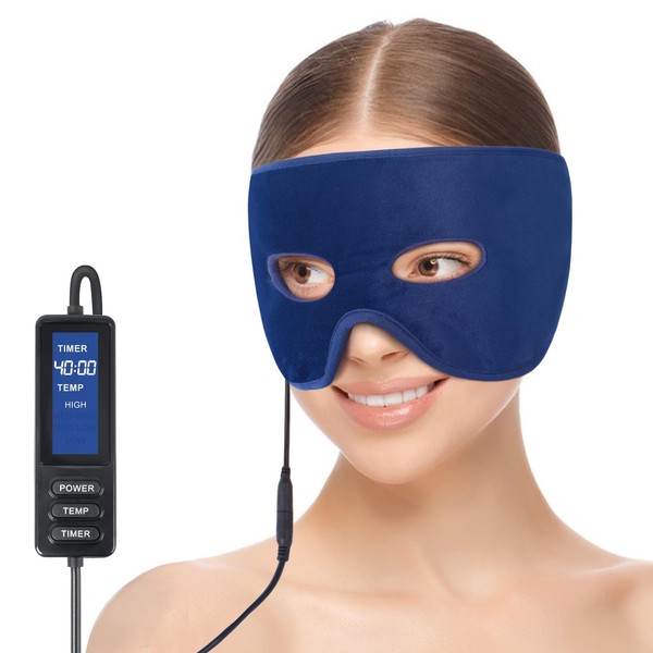 GHUKN Heated Sinus Pressure Relief Mask,Larger Face Heating Pad for
