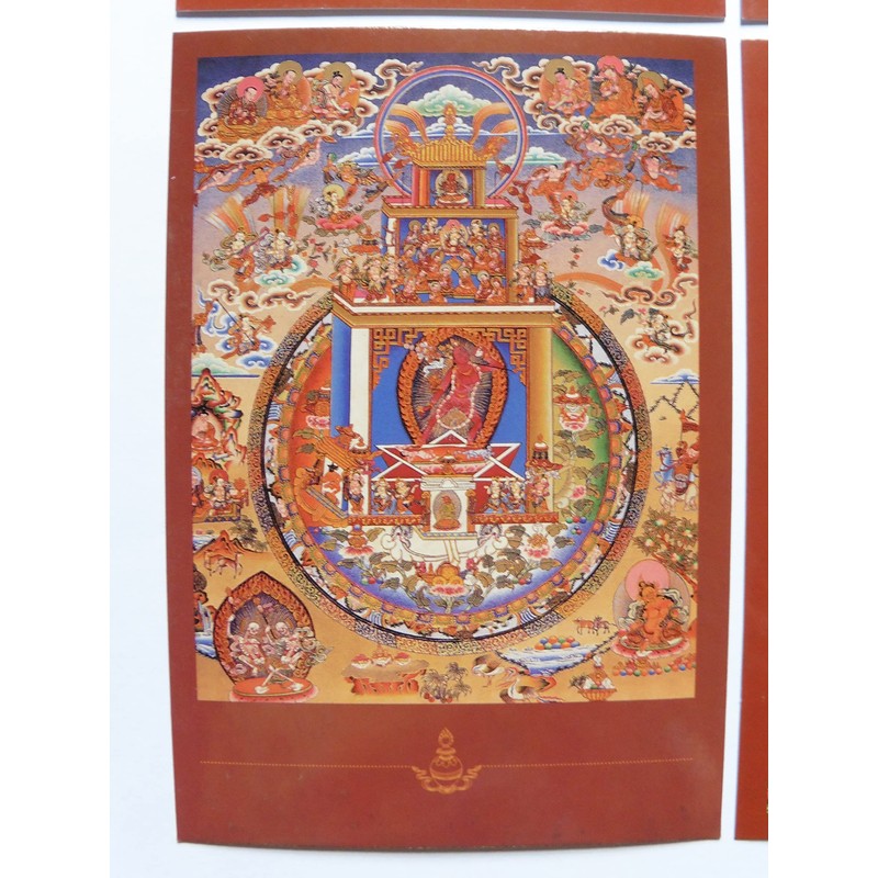 Buddhist Postcards Set of 4 Postcards