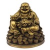 Petrichor Laughing Buddha Statue Carrying Golden Ingot for Home Decoration