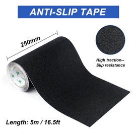 BOMEI PACK Anti Slip Traction Tape,10 Inches x 16.5 Ft,Heavy Duty Grip Tape for Stairs, Tread Step, Indoor & Outdoor Use,Waterproof Stairs Non Skid Treads