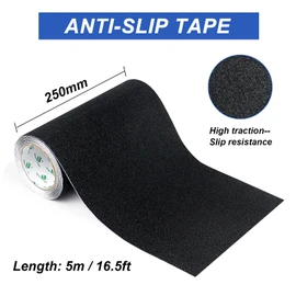 BOMEI PACK Anti Slip Traction Tape,10 Inches x 16.5 Ft,Heavy Duty Grip Tape for Stairs, Tread Step, Indoor & Outdoor Use,Waterproof Stairs Non Skid Treads