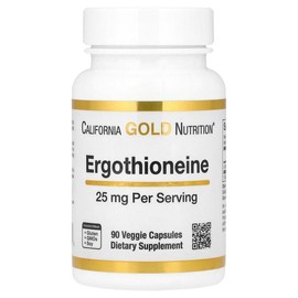 California Gold Nutrition Ergothioneine, 25 mg, 90 Veggie Capsules