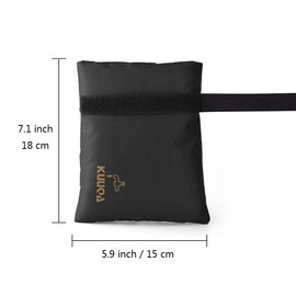 Kuuqa Outdoor Faucet Cover Socks for Freeze Protection, Set of 2(Black)