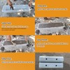 Parking Block Concrete Molds, Reusable Parking Curb Cement Molds for