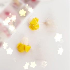 Banana Earrings for Women Small Hypoallergenic Stud Cute Fun Summer Earrings Jewelry Gift (Ear Stud)