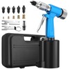 AUTOUTLET Heavy Duty Pneumatic Rivet Nut Gun with 100PCS Rivet