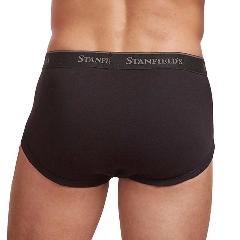 Stanfields Men’s Briefs, 6-Pack (Black, X-Large)