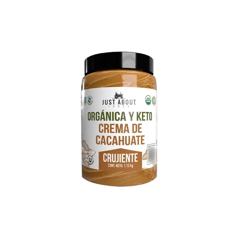 Just About Foods Crema Cacahuate Crujiente Orgánica 13kg