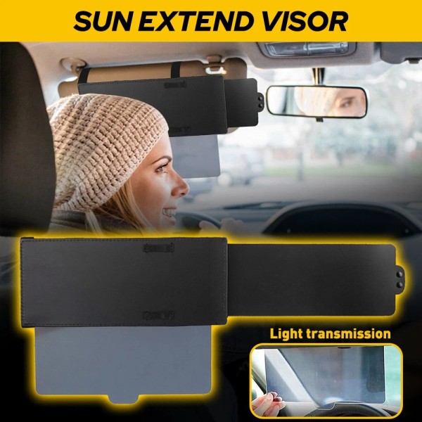 Unbranded Car Sun Visor Extension Extender Shield Truck Front Side