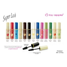 Rímel Máscara De Pestañas By Apple Super Lash Volúmen 13g Color Mamey