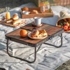 Naturehike Folding Camping Table, Portable Tables with Adjustable Legs, 20.87×15.75×9.05