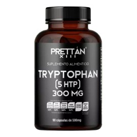 L Triptofano Prettan 5-htp Suplemento 500mg 90 Cápsulas - Sin Sabor