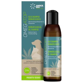 OMEGATOP Tiershampoo für Hunde & Katzen | Sanftes Hundeshampoo mit Hanföl & Ceramiden | Hundeshampoo gegen Juckreiz & Hautreizungen | Welpen Shampoo & Kitten Shampoo | Fellpflege für Hunde & Katzen