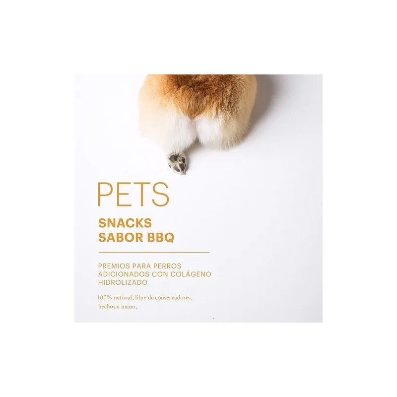 Sesen Pets Snack Colágeno Sabor Bbq, Premios Para Perros