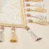 TOPLUXE Table Runner with Tassels, Jacquard Table Runner for Dining