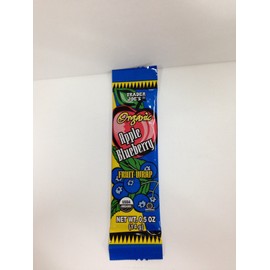 Trader Joes Organic Apple Blueberry Fruit Wrap (Pack of 12)