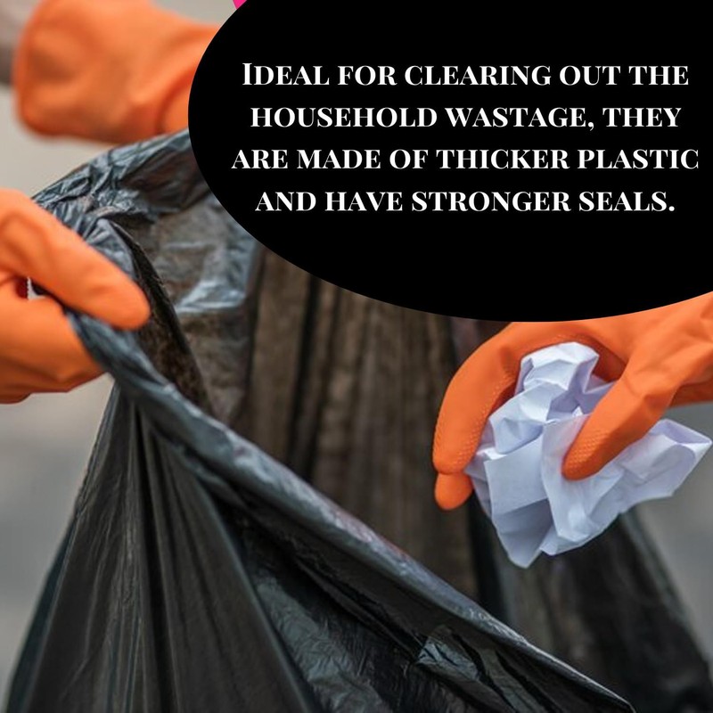 Heavy-Duty Black Refuse Sacks – Thick Rubbish Bags & Bin