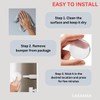 Silicone Wall Protectors & Door Stoppers: 6-Pack Clear, Self-Adhesive Bumpers