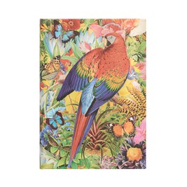 Tropical Garden (Nature Montages) Midi Unlined Journal: Hardcover, 120 gsm, Ribbon Marker, Memento Pouch, Elastic Closure