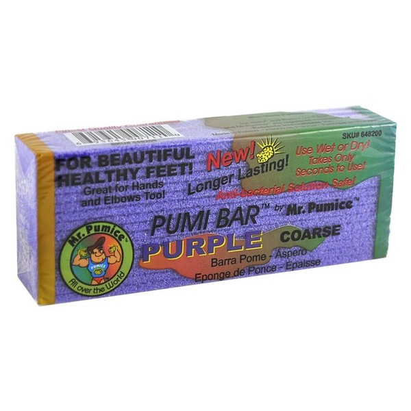 One Bar Mr. Pumice Purple Coarse Pumi Bar Stone