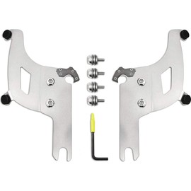 Memphis Shades Bullet Fairings Trigger-Lock Mounting Kits Compatible for Harley Davidson FLHRS Road King Custom 2004-2006 - Polished