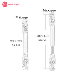 Mesimsple Steel Center Driveshaft 4.6-6.6 inch for 1/10 Series RC Car